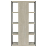 Loomis - 72" 4-Shelf Bookshelf - Whitewashed Gray