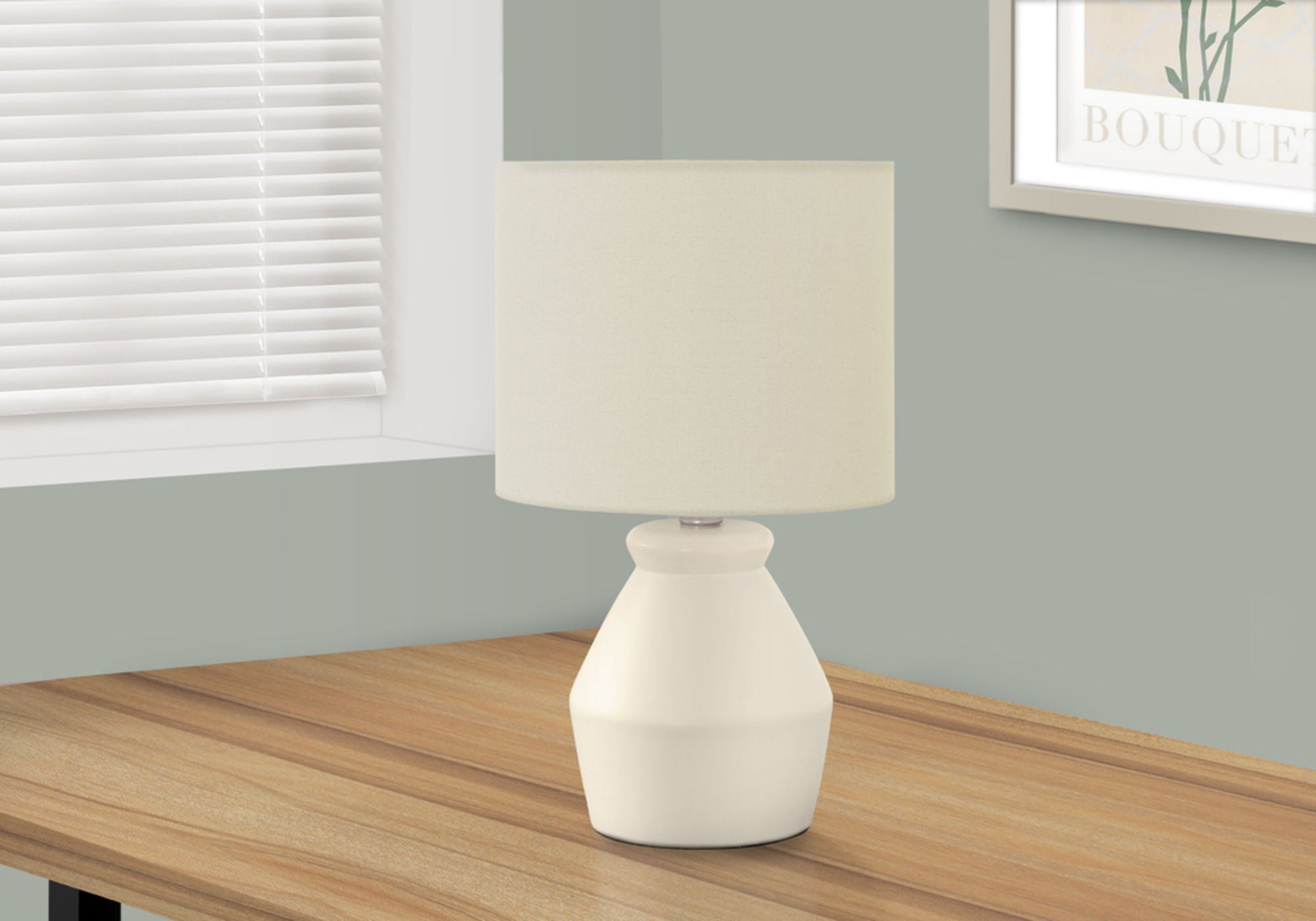 Lighting, Table Lamp Modern - Cream