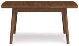 Lyncott - Brown - Rectangular Dining Room Butterfly Extension Table by Signature Design by Ashley® | Bel Furniture