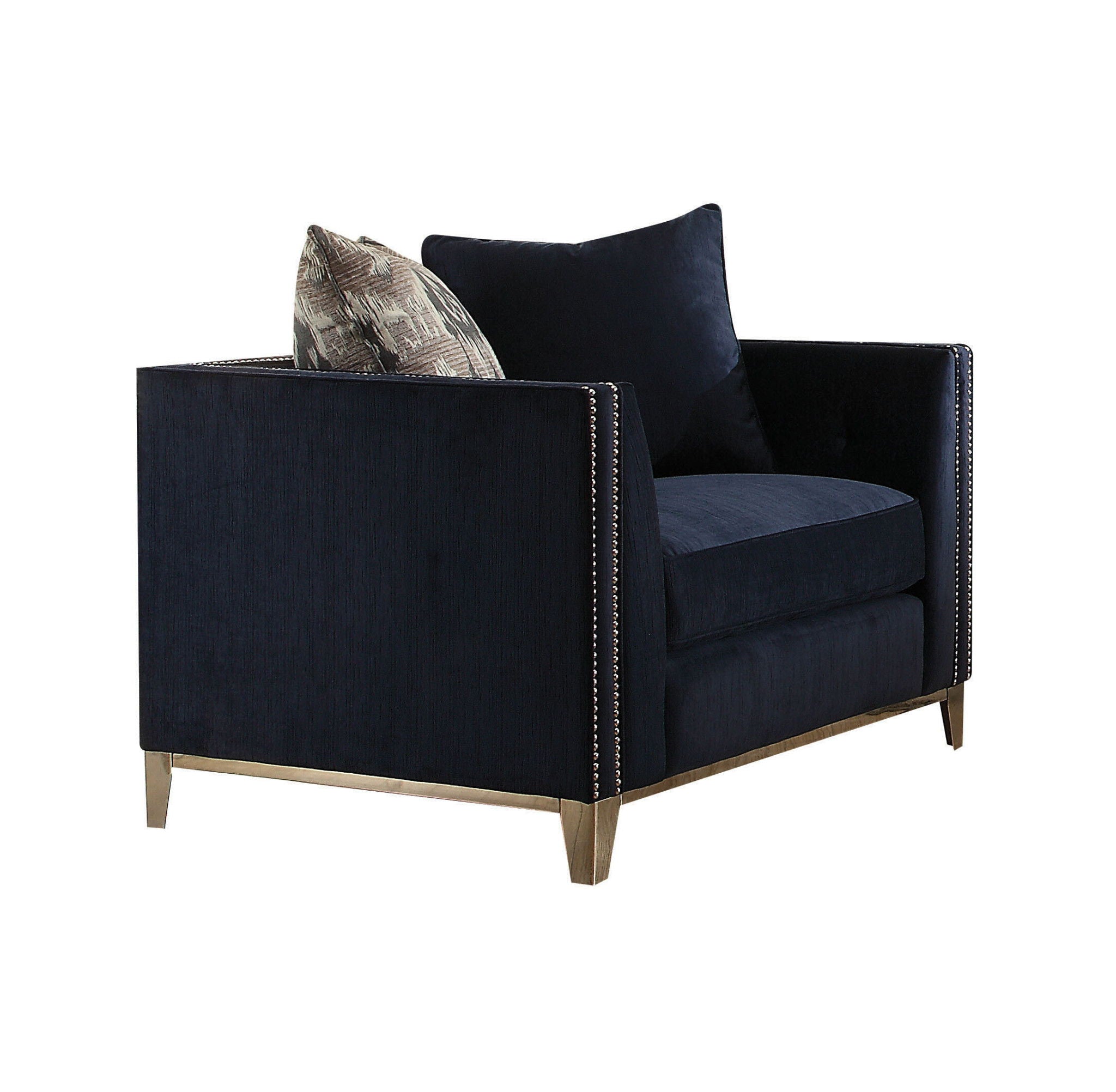 Tufted Arm Chair - Black