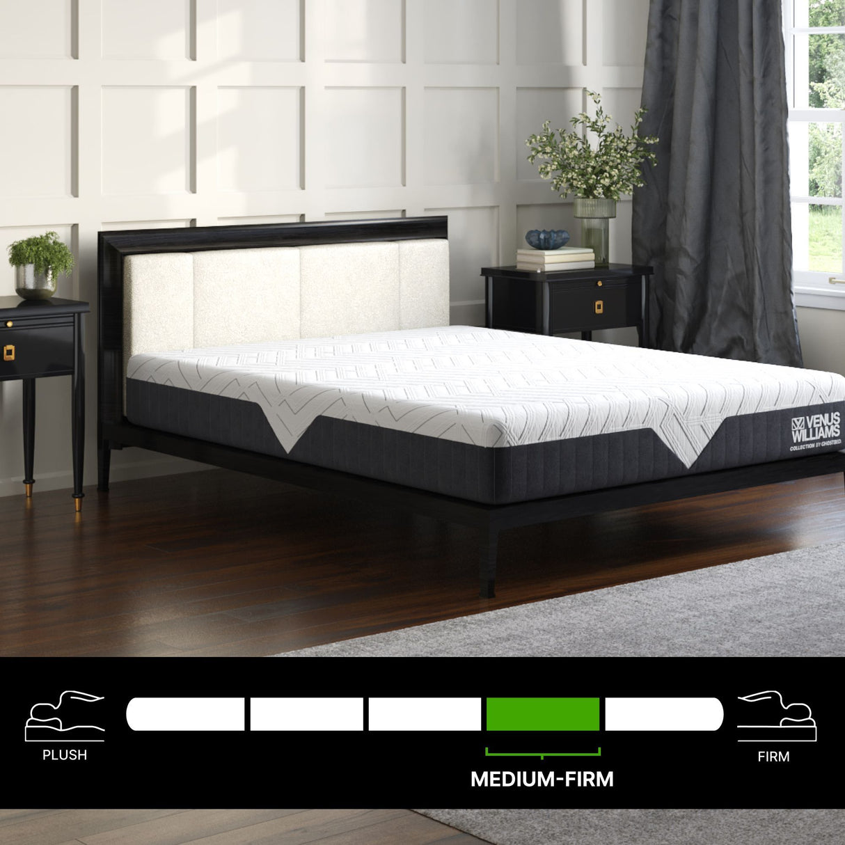 Venus Williams Legend - 12" Foam Mattress Foam With Far Infrared Technology For Cooling And Recovery