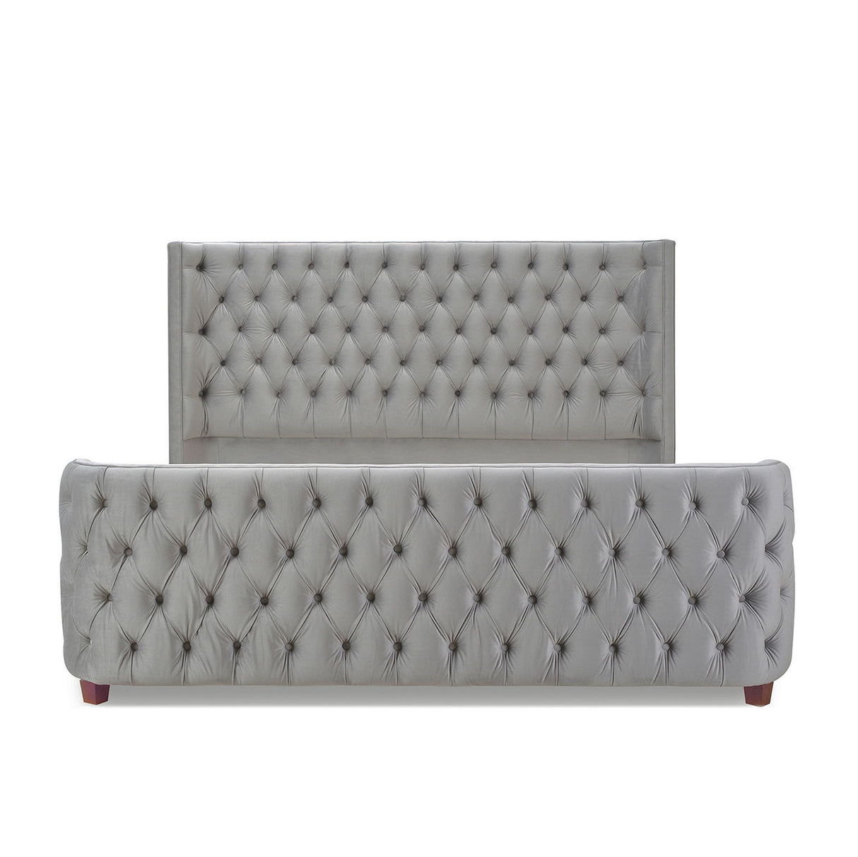 Brooklyn - Tufted Panel Bed Headboard And Footboard Set by Jennifer Taylor Home | Bel Furniture