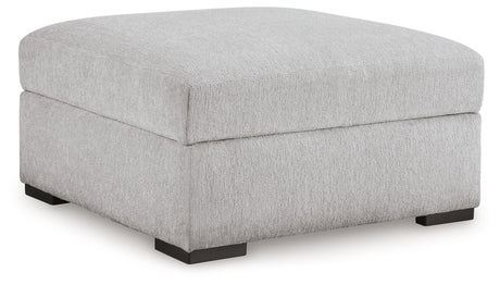 Gabyleigh - Nickel - Ottoman With Storage by Benchcraft® | Bel Furniture