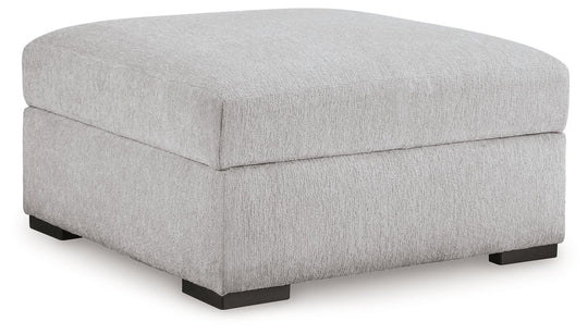 Gabyleigh - Nickel - Ottoman With Storage by Benchcraft® | Bel Furniture