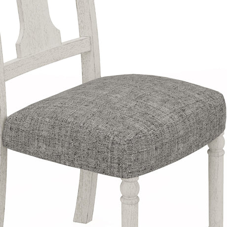 Tannen - Dining Side Chair (Set of 2) - White And Gray by Lilola Home | Bel Furniture