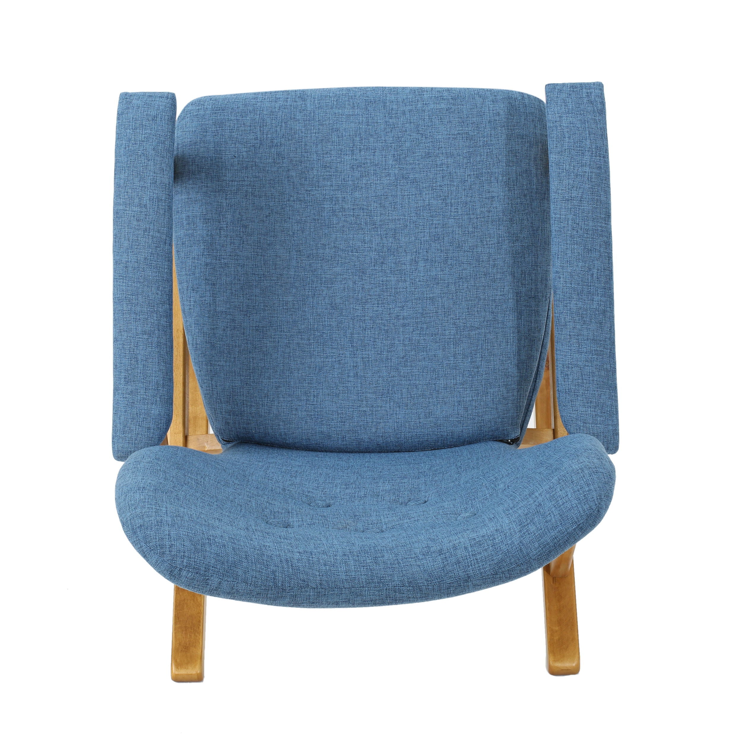 Mid-Century Fabric Rocking Chair