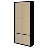 Hawthorne - 4-Shelf Glass Door Tall Cabinet With Drawers by Coaster Fine Furniture | Bel Furniture