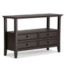 Amherst - Console Sofa Table, Handcrafted Dark Brown by Simpli-Home | Bel Furniture
