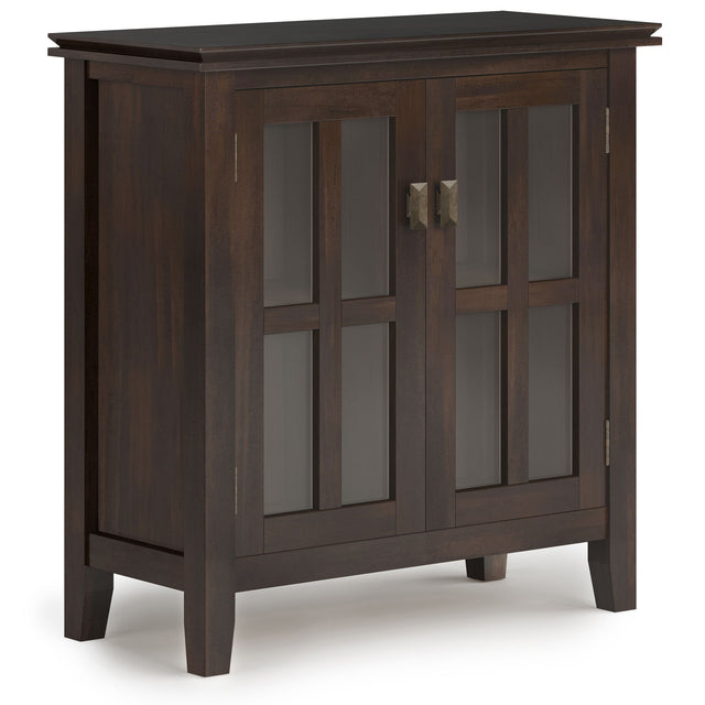 Artisan - Low Storage Cabinet - Tobacco Brown by Simpli-Home | Bel Furniture