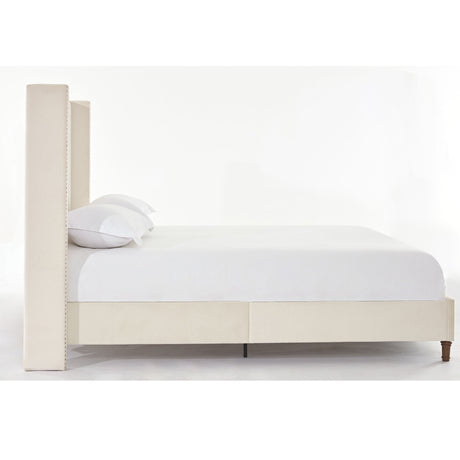 Peyton - Upholstered Bed With 54" High Headboard, Traditional Hand Buttoned Tufting - view 13