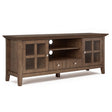 Acadian - TV Media Stand - Rustic Natural Aged Brown by Simpli-Home | Bel Furniture