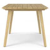Kona - Outdoor Dining Table - Light Teak by Simpli-Home | Bel Furniture