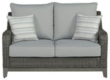 Elite Park - Gray - Loveseat w/Cushion by Signature Design by Ashley® | Bel Furniture