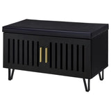 Brixton - 2-Door Padded Entryway Shoe Storage Bench by Coaster Fine Furniture | Bel Furniture
