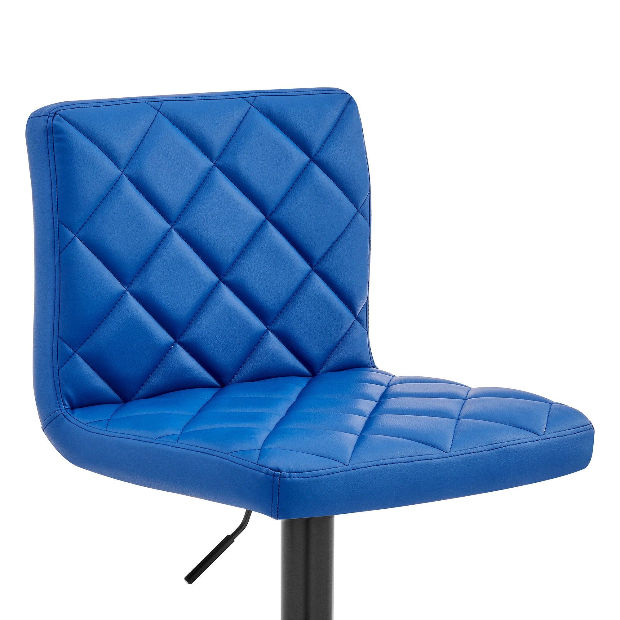 Swivel Low Back Adjustable Height Bar Chair - Blue / Black