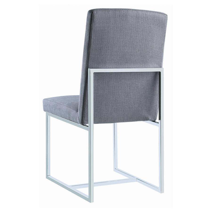Mackinnon - Upholstered Dining Side Chair (Set of 2) - Gray by CoasterElevations | Bel Furniture