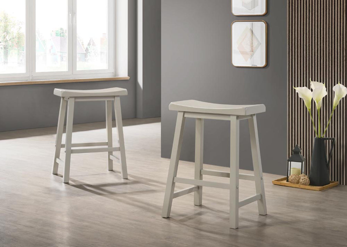 Alonzo - 17.5" Backless Ergonomic Counter Height Stool (Set of 2) by Lilola Home | Bel Furniture