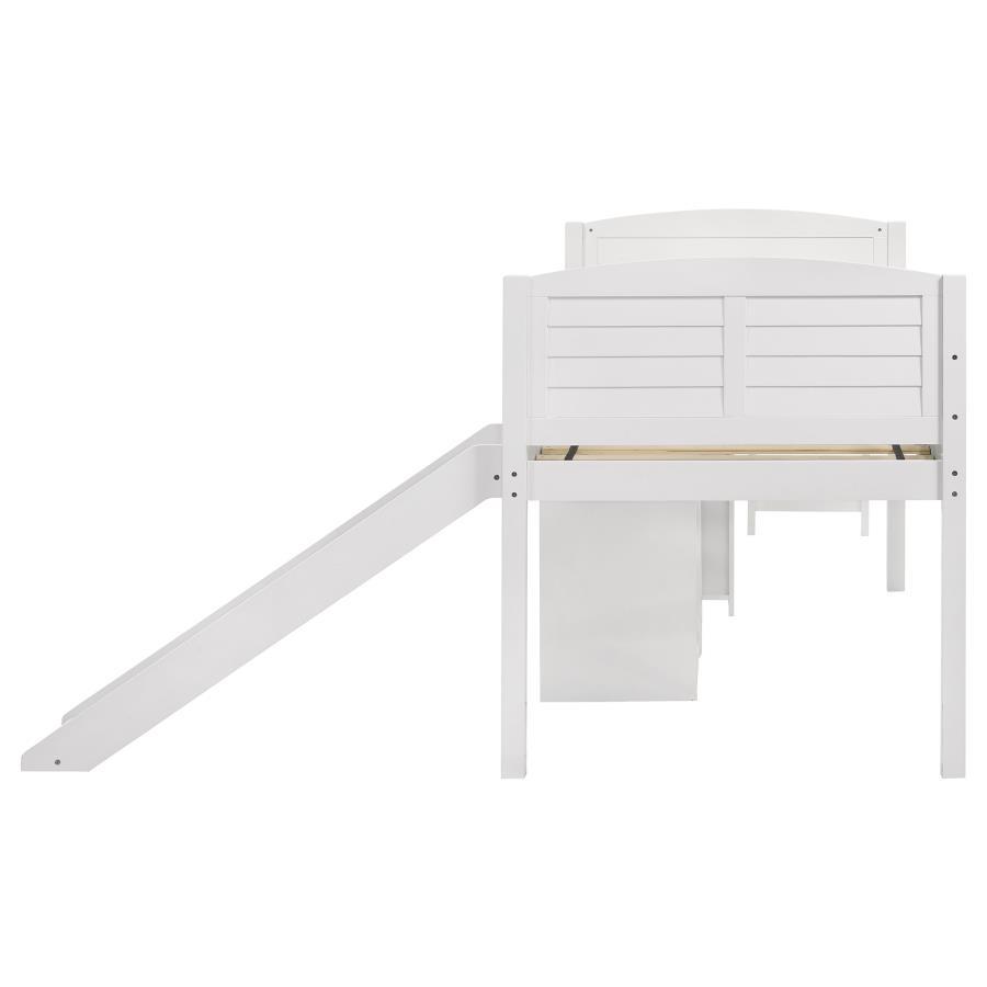 Millie - Twin Workstation Loft Bed - White