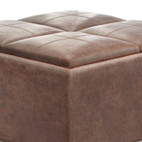Avalon - Square Coffee Table, Storage Ottoman - view 44