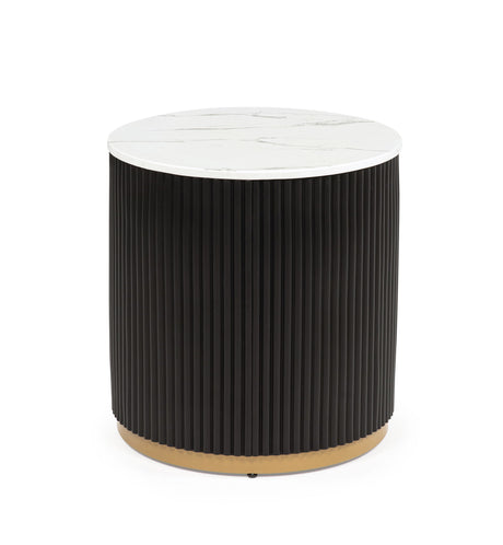 Kara - Table Set (Coffee & 2 End Tables) - Black / White by Crown Mark | Bel Furniture