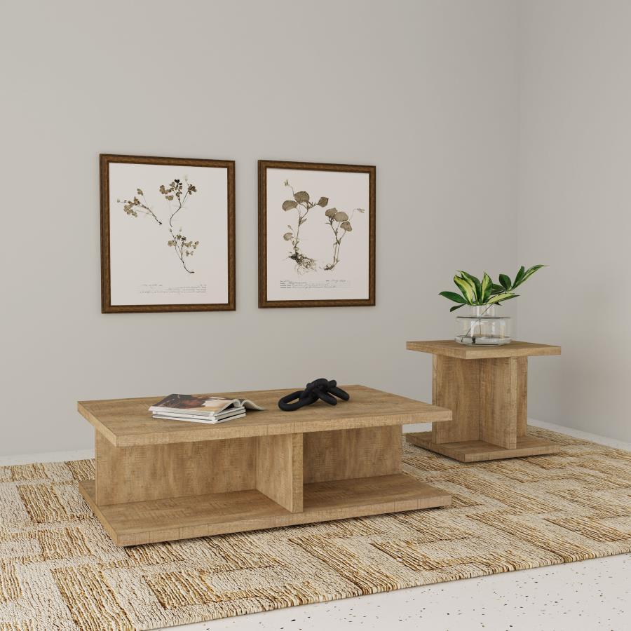 Cortona - Square Engineered Wood Table by Coaster Fine Furniture | Bel Furniture