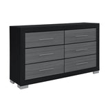 Elsa - 2 Toned And Dresser With Bar Handle And Construction