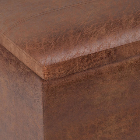 Rockwood - Upholstered Cube Storage Ottoman With Tray - view 44