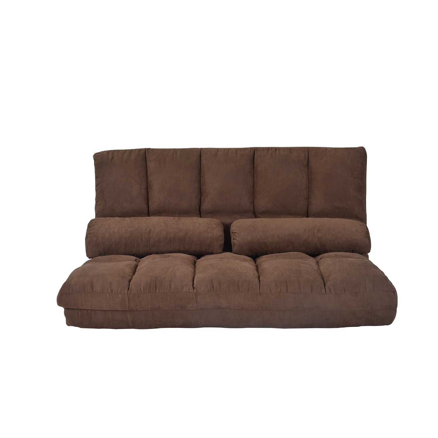 Double Chaise Lounge Sofa Floor Couch And Sofa With Two Pillows