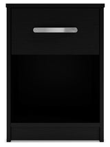 Finch - One Drawer Night Stand - 23" Height - Black