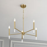Courtyard - 5 Light Candle Light Chandelier - Clear / Gold by Ashcroft Furniture | Bel Furniture