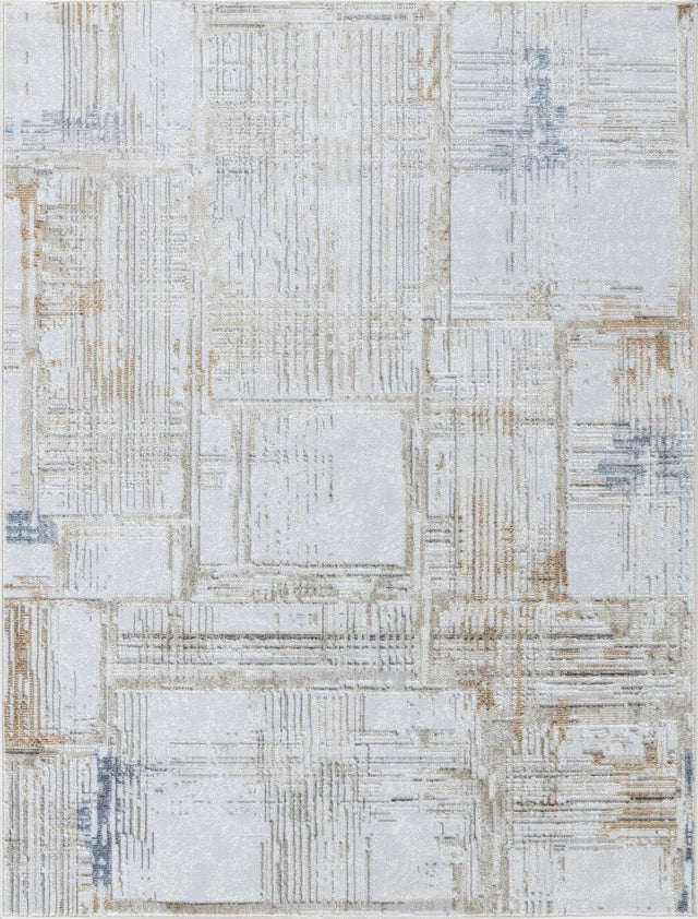 Textures - GC_ART2006 Area Rug White by Icona Home Decor | Bel Furniture