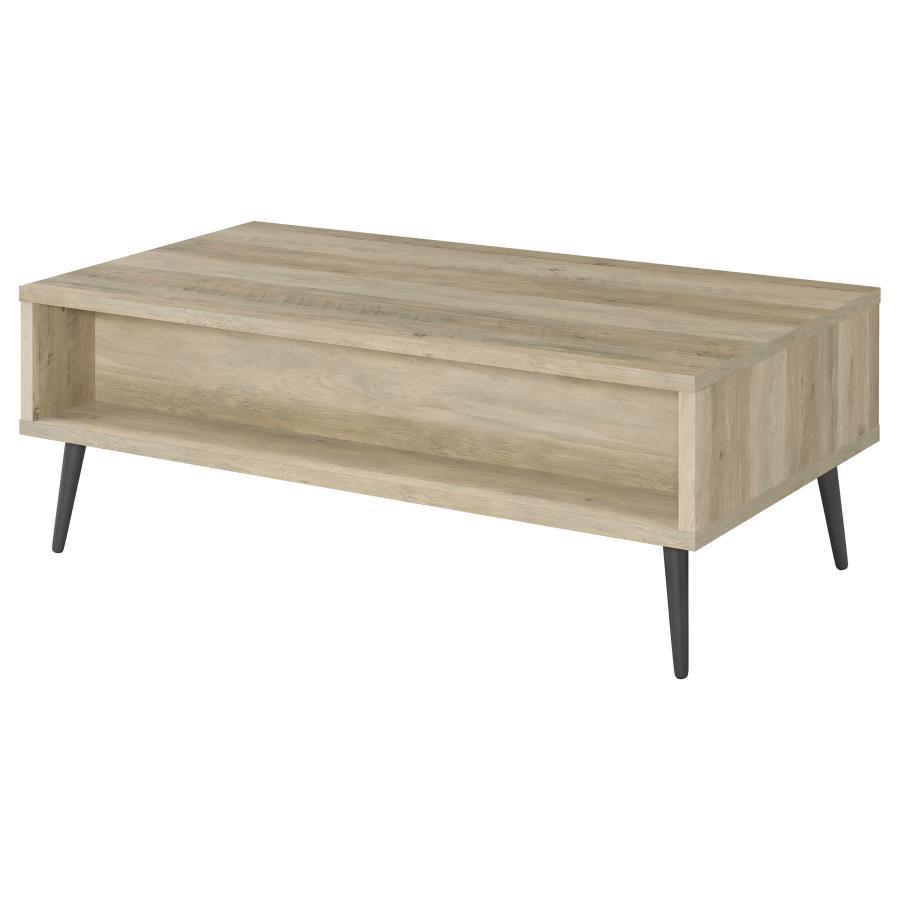 Welsh - 1-Drawer Engineered Wood Coffee Table Antique Pine - Distressed Pine