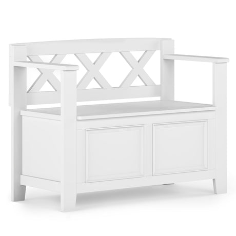 Amherst - Small Transitional Entryway Storage Bench - view 18