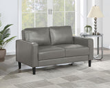Ruth - Upholstered Track Arm Loveseat by Coaster Fine Furniture | Bel Furniture