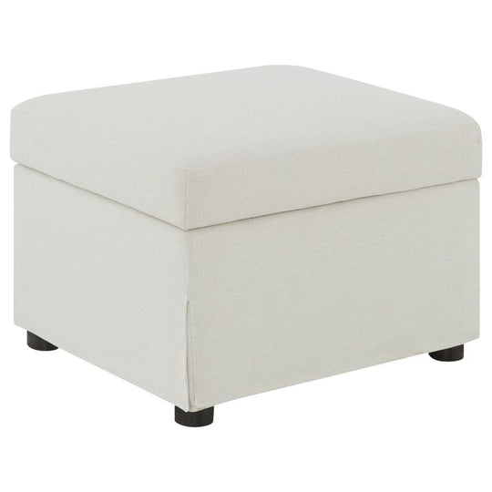 Winter - Upholstered Hydraulic Lift Top Storage Ottoman Beige by Coaster Fine Furniture | Bel Furniture