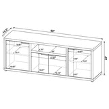 Tabby - 4 Door Engineered Wood TV Stand - Mango by Coaster Fine Furniture | Bel Furniture