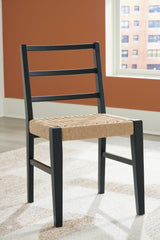 Isanti - Dining Room Side Chair (Set of 2) - Light Brown / Black