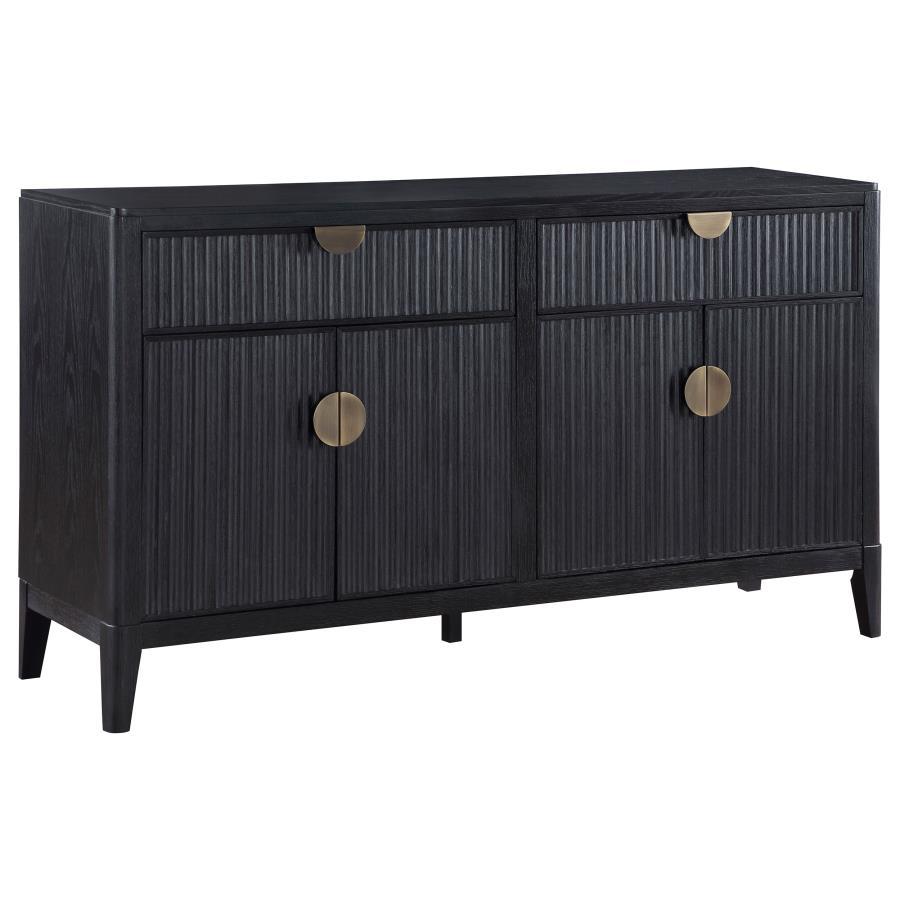 Brookmead - 4 Door Sideboard Buffet Storage Cabinet - Black by Coaster Fine Furniture | Bel Furniture