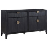 Brookmead - 4 Door Sideboard Buffet Storage Cabinet - Black by Coaster Fine Furniture | Bel Furniture