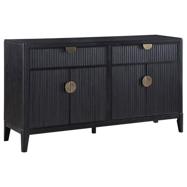 Brookmead - 4 Door Sideboard Buffet Storage Cabinet - Black by Coaster Fine Furniture | Bel Furniture
