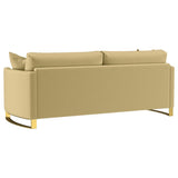 Corliss - Upholstered Arched Arm Sofa by CoasterElevations | Bel Furniture