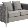 Bayberry - Velvet Loveseat With 2 Pillows by Lilola Home | Bel Furniture