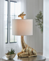 Ferrison - Gold Finish - Poly Table Lamp by Signature Design by Ashley® | Bel Furniture