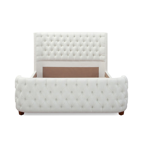 Brooklyn - Tufted Panel Bed Headboard And Footboard Set by Jennifer Taylor Home | Bel Furniture