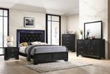 Micah - Nightstand - Black by Crown Mark | Bel Furniture