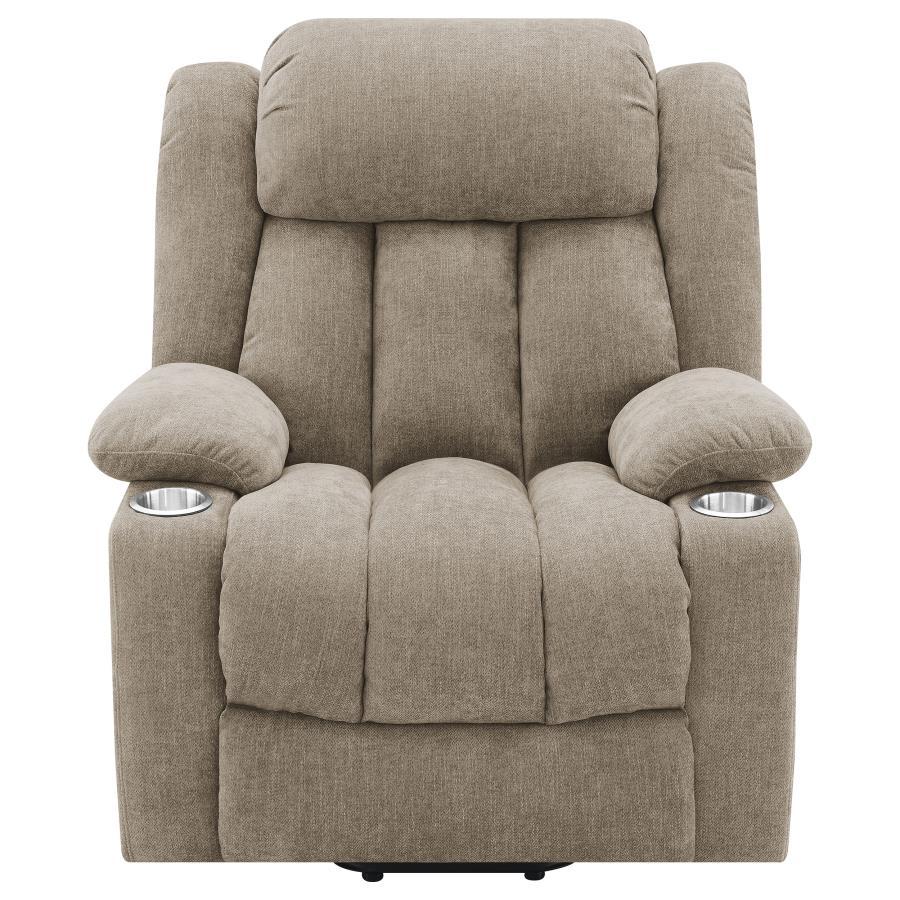 Houston - Upholstered Power Lift Recliner Chair by CoasterEveryday | Bel Furniture