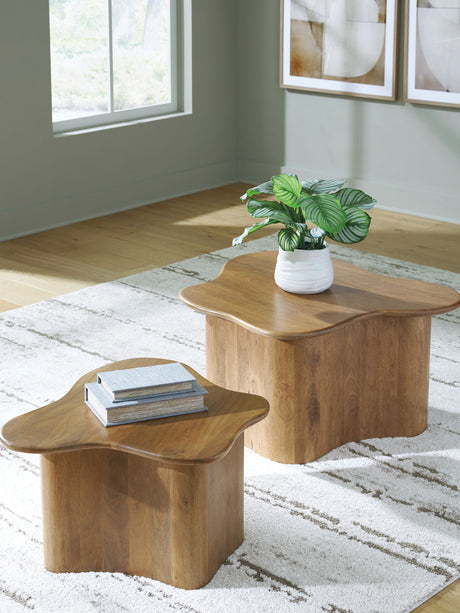 Abeford - Accent Cocktail Table (Set of 2) - Brown - view 3