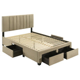 Wheatland - 4-Drawer Upholstered Storage Bed