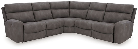 Next-Gen Durapella - Reclining Sectional Dark Gray 5 Pc. Power Reclining Sectional by Signature Design by Ashley® | Bel Furniture