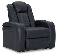 Fyne-dyme - Power Recliner/Adj Headrest Blue by Signature Design by Ashley® | Bel Furniture